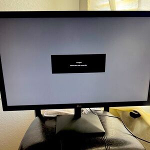 LG Black LED Monitor